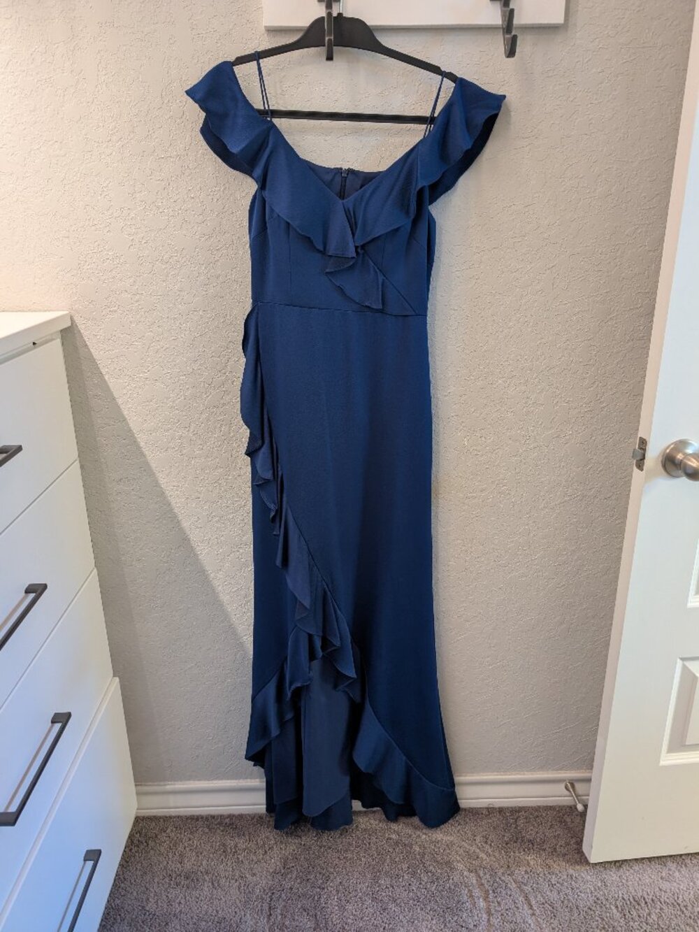 Aidan Mattox Blue Flirty Dress Sz 4